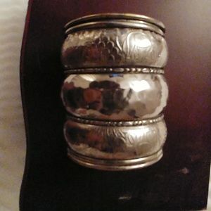 Silver cuff bracelet